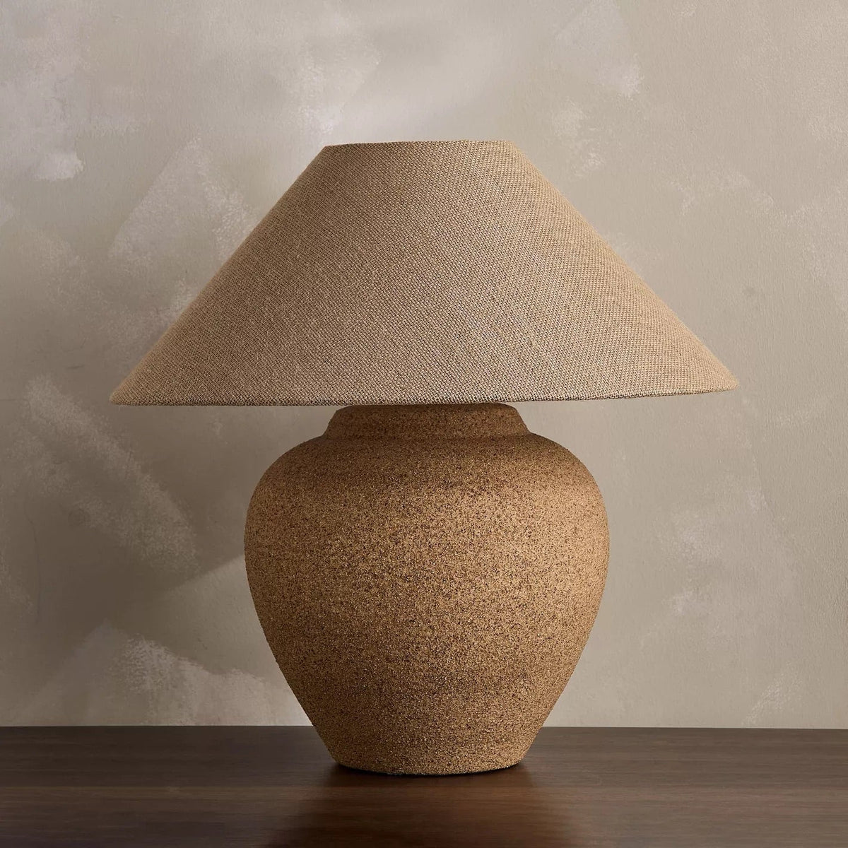 Brown Ceramic Table Lamp by Veylo