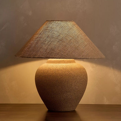 Brown Ceramic Table Lamp by Veylo