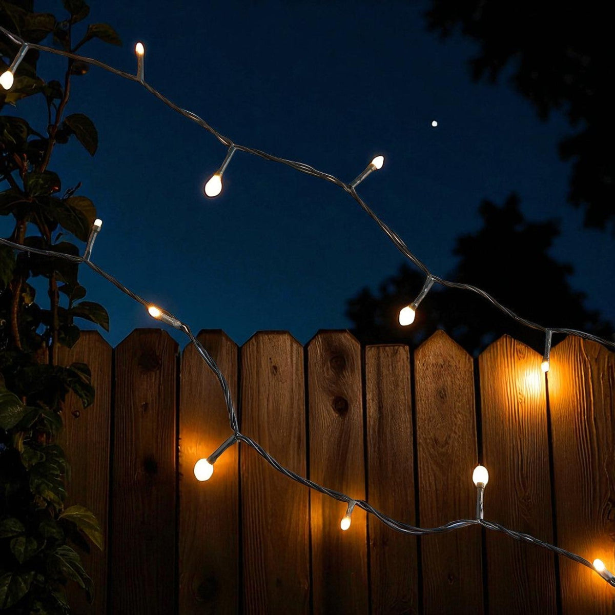 Warm LED String Lights for Outdoor Use, 9.5 Feet