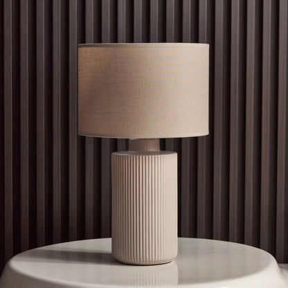 Ceramic Table Lamp in Creamy Finish