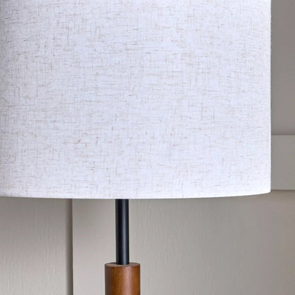 Wooden Floor Lamp in Brown Finish