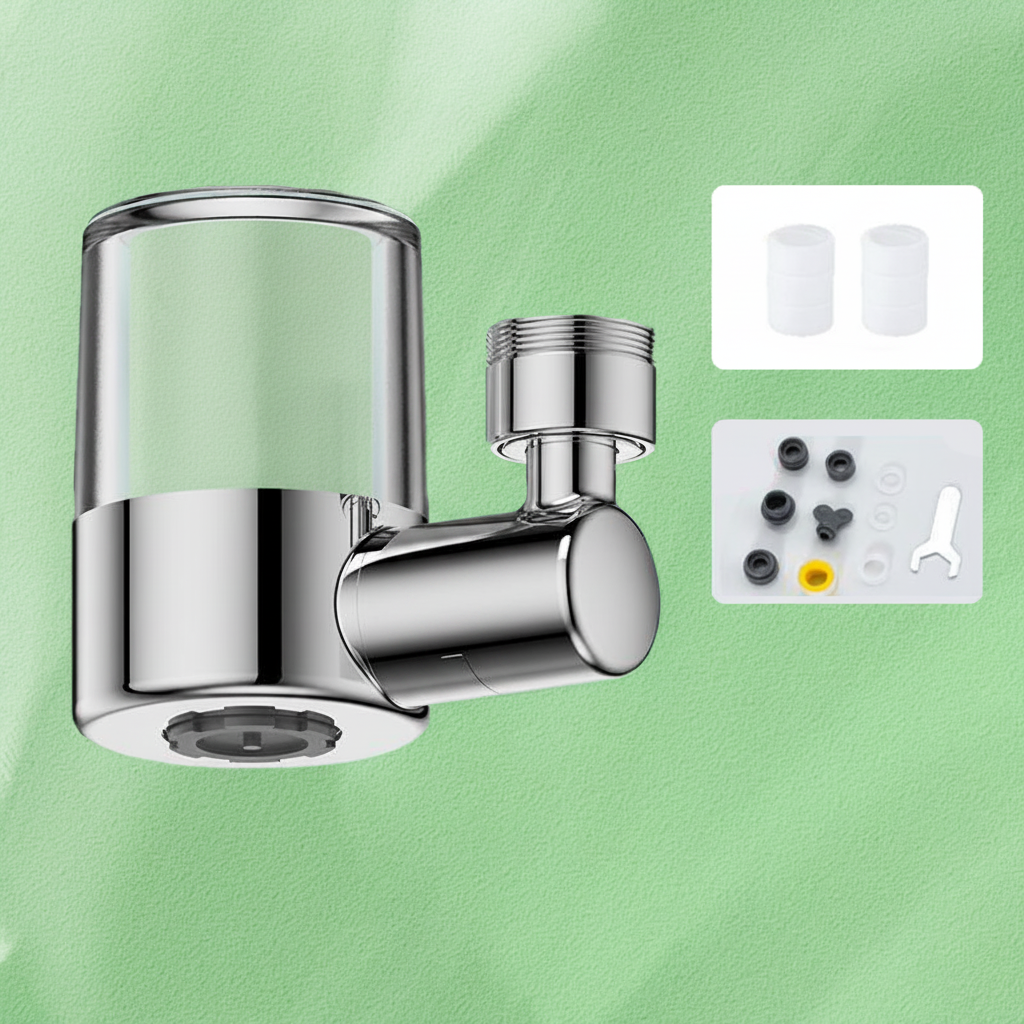 Faucet Nozzle with Swivel Filter and 720° Rotation