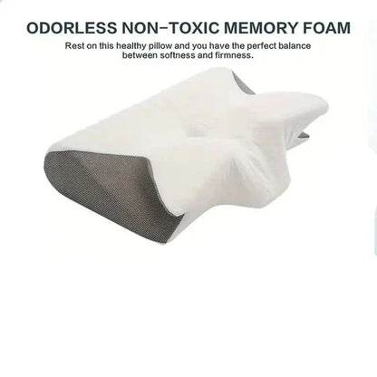 ErgoSupport Contoured Memory Foam Pillow for Optimal Sleep