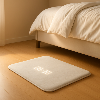 Alarm Clock with Foot Activation for Deep Sleepers