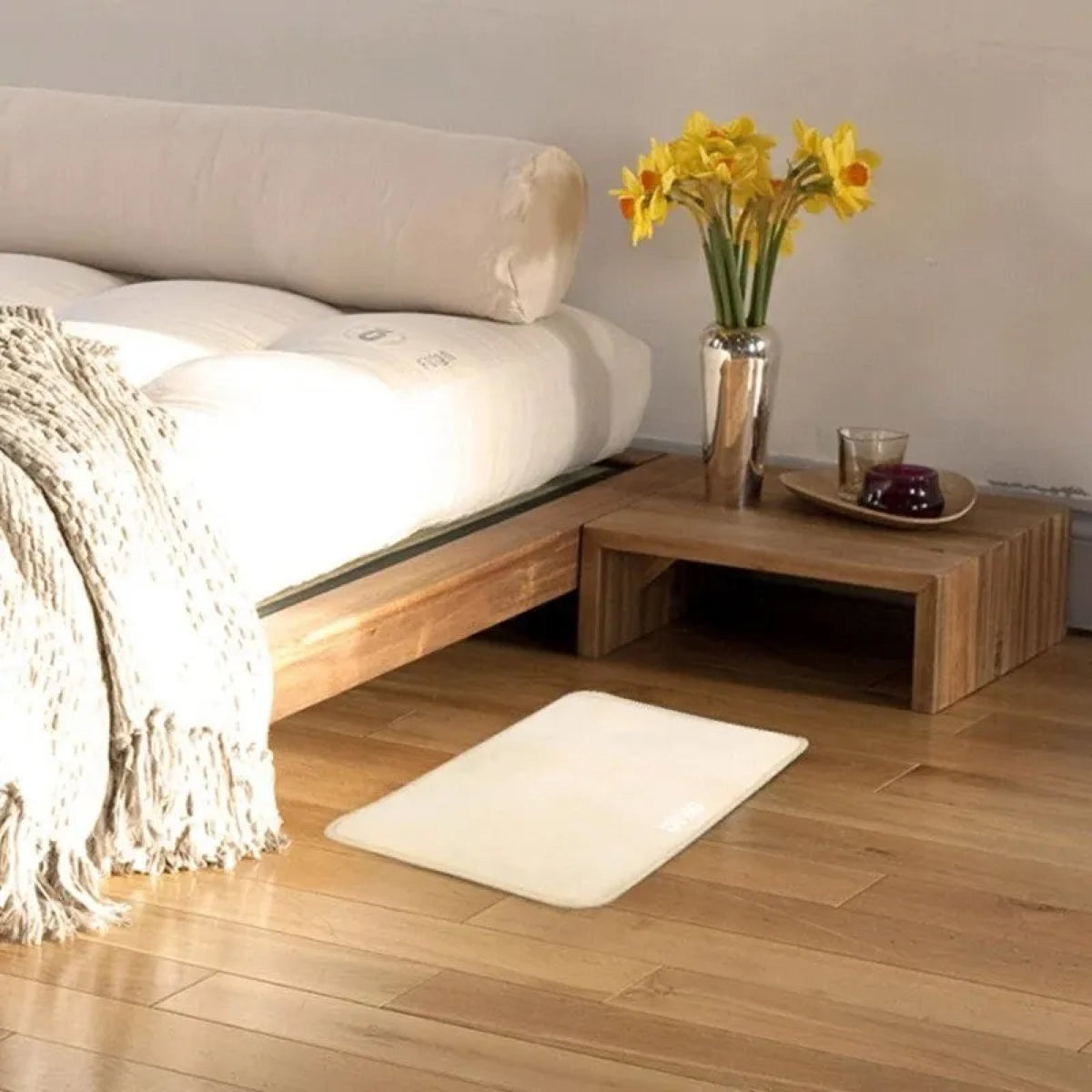 Alarm Clock with Foot Activation for Deep Sleepers