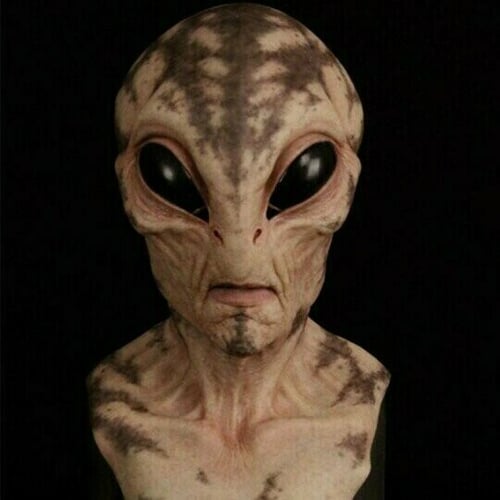 Lifelike Alien Headgear with Breathable Design and Handcrafted Artistry