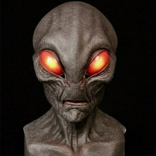 Lifelike Alien Headgear with Breathable Design and Handcrafted Artistry
