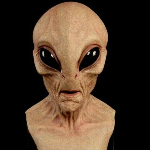 Lifelike Alien Headgear with Breathable Design and Handcrafted Artistry