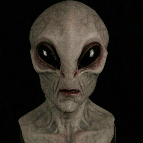 Lifelike Alien Headgear with Breathable Design and Handcrafted Artistry