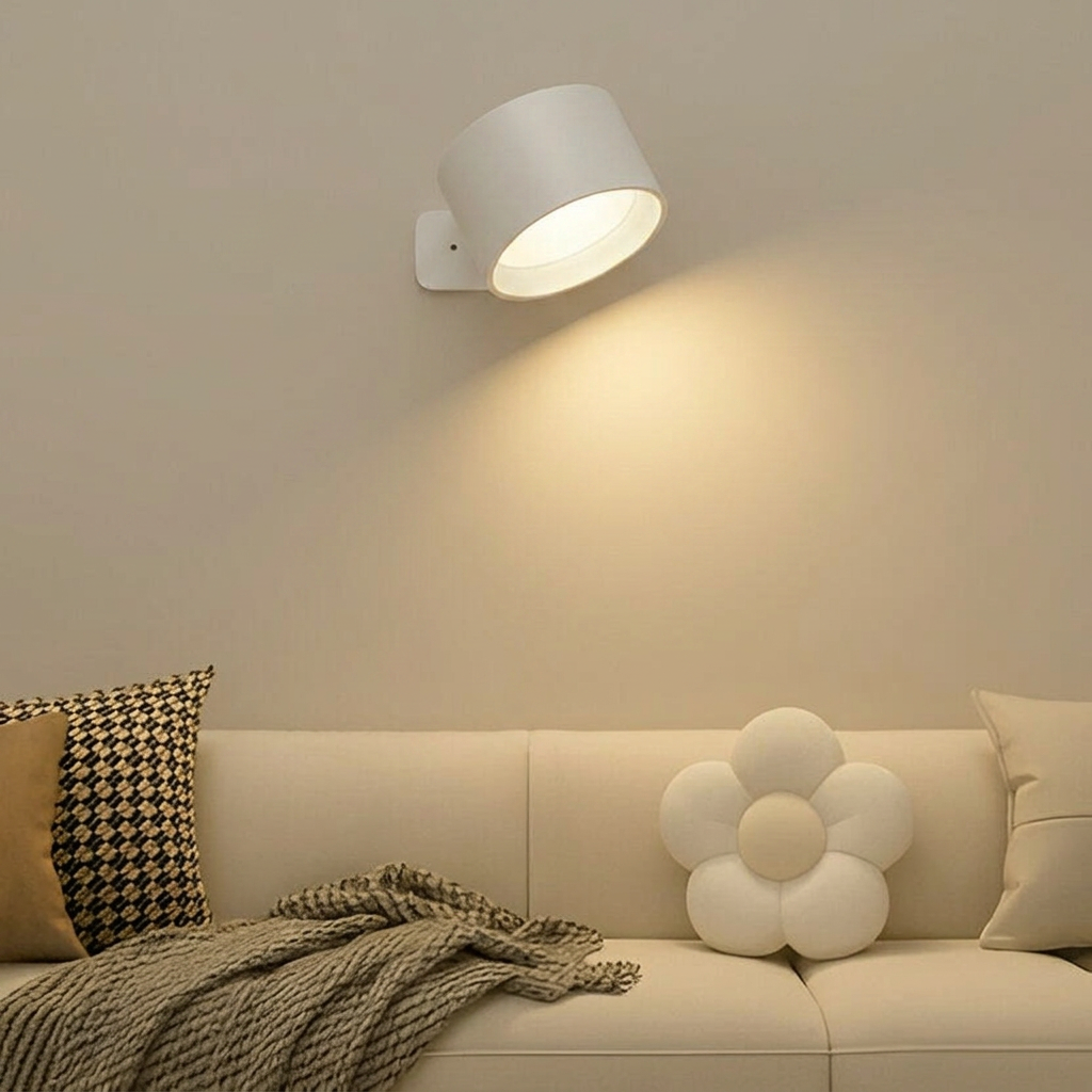 Touch Control LED Wall Lamp with Adjustable Brightness and 3 Color Options