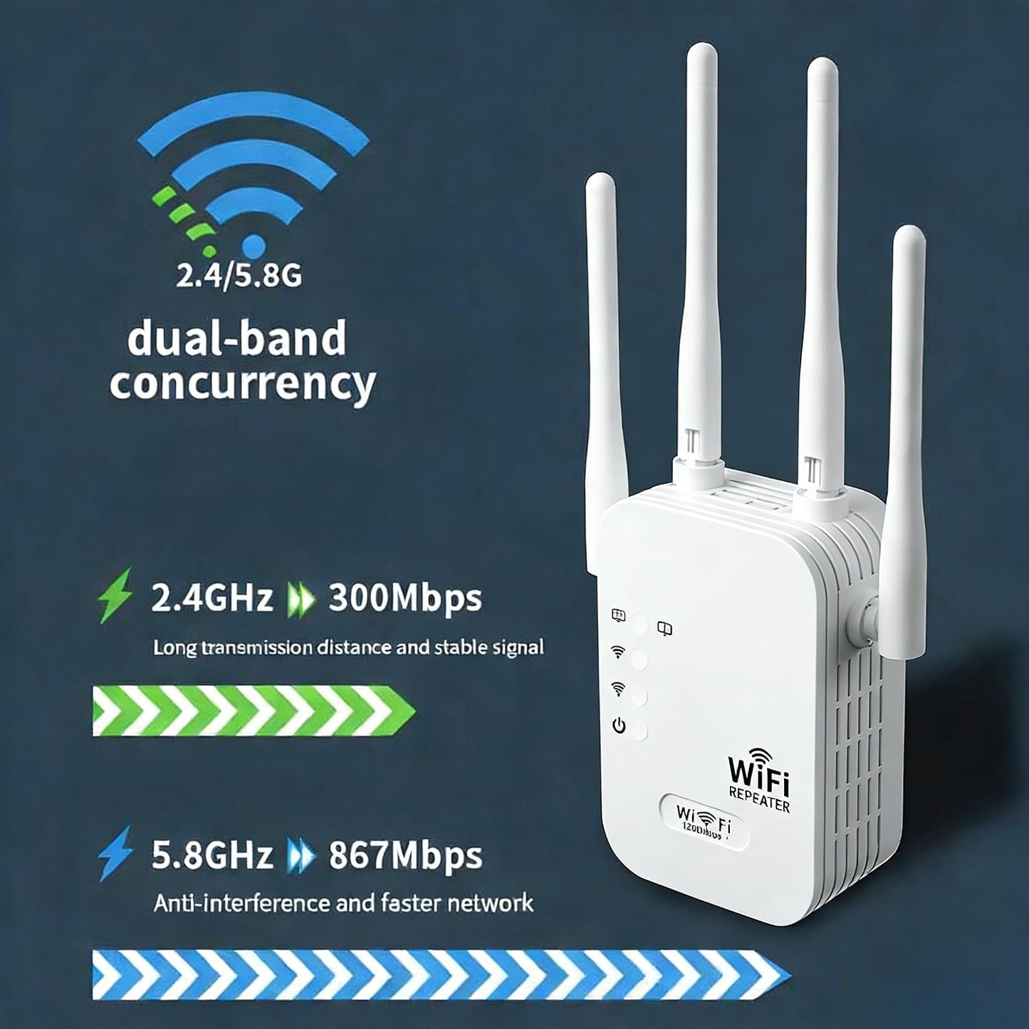 Weatherproof Outdoor WiFi Extender for Long-Distance Signal and Streaming