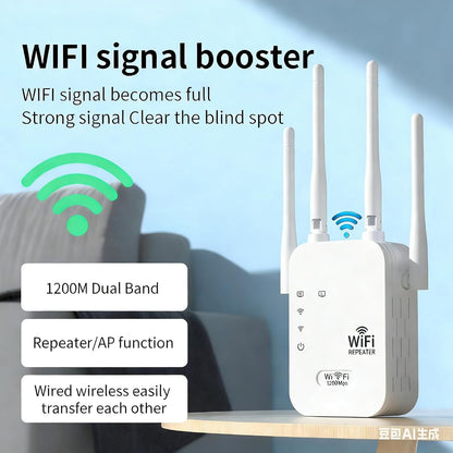 Weather-Resistant Long-Range WiFi Signal Booster for Outdoor Use