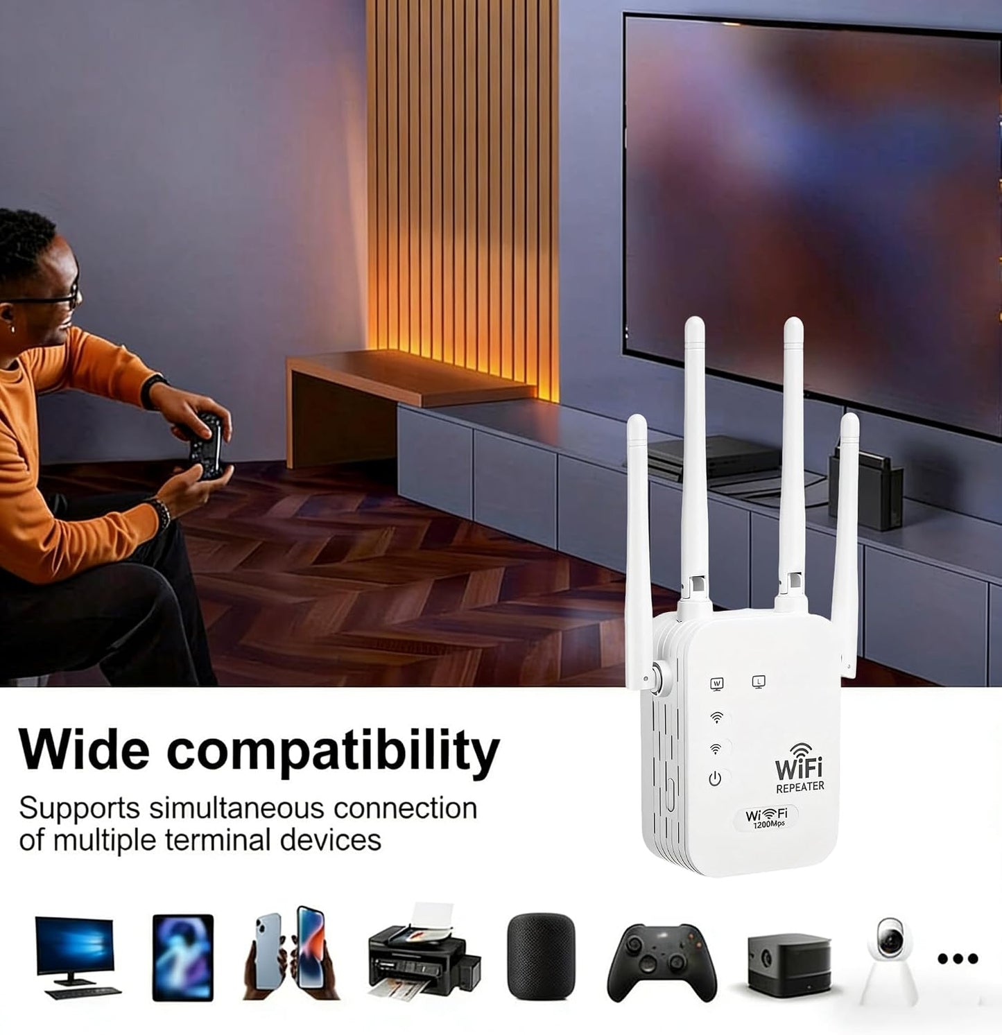 Weather-Resistant Long-Range WiFi Signal Booster for Outdoor Use