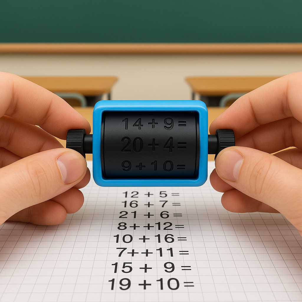 Smart Math Practice Roller with Adjustable Bands and Comfortable Grip