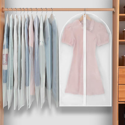 Premium Garment Storage Covers 24-Pack with Full-Length Zipper