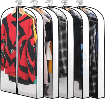 Premium Garment Storage Covers 24-Pack with Full-Length Zipper